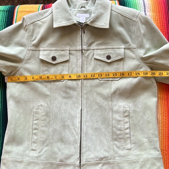 Charter Club Sage Green Suede - Picture 7 of 8